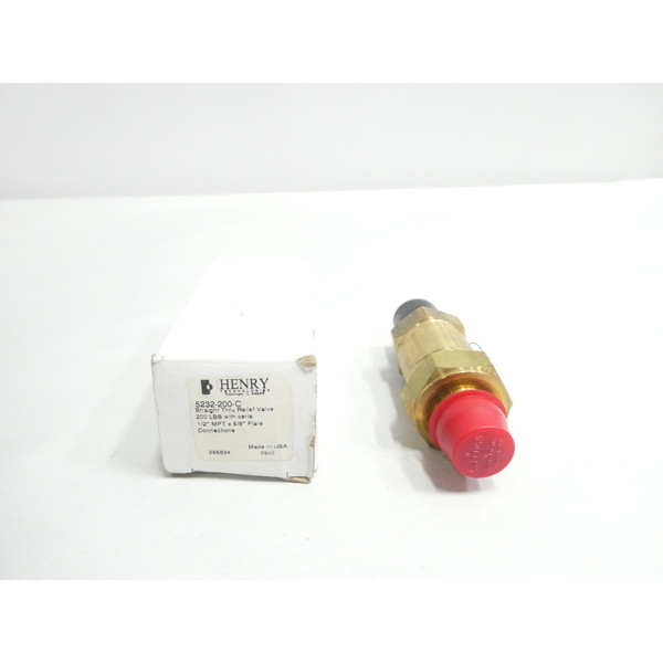 Henry Technologies 1/2 X 5/8IN STRAIGHT  RELIEF VALVE 5232-200-C